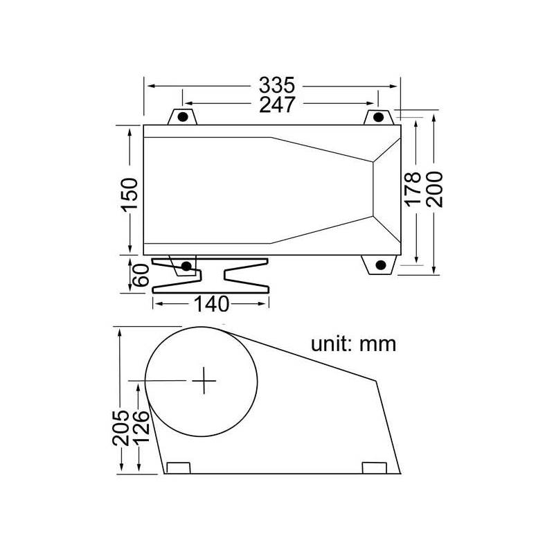South Pacific Windlass 1500W Horizontal 10mm Gypsy - HA1500-2
